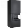Kratki - Modulárny krb SIMPLE 8 BOX, čierna, pravé presklenie - 8 kW